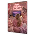 Happy Birthday Granddaughter Blonde Hair Pink TV Bedroom Card A5