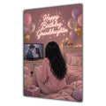 Happy Birthday Granddaughter Black Hair Pink TV Bedroom Card A5