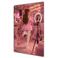 Happy Birthday Granddaughter Brown Hair Pink Selfie Card A5