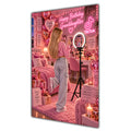 Happy Birthday Granddaughter Blonde Hair Pink Selfie Card A5