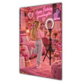 Happy Birthday Granddaughter Blonde Hair Pink Selfie Card A5