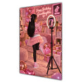 Happy Birthday Granddaughter Black Hair Pink Selfie Card A5