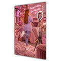 Happy Birthday Granddaughter Ginger Hair Pink Selfie Card A5