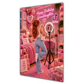 Happy Birthday Granddaughter Ginger Hair Pink Selfie Card A5