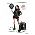 Personalised Birthday Card Girls Goth Gothic Granddaughter Daughter A5 Size