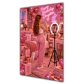 Happy Birthday Daughter Ginger Hair Pink Selfie Card A5