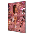 Happy Birthday Daughter Brown Hair Pink Selfie Card A5