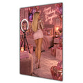 Happy Birthday Daughter Blonde Hair Pink Selfie Card A5