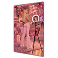 Happy Birthday Daughter Blonde Hair Pink Selfie Card A5