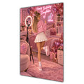 Happy Birthday Daughter Blonde Hair Pink Selfie Card A5
