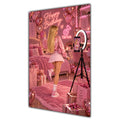 Happy Birthday Blonde Hair Pink Selfie Card A5