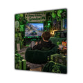 Grandson Birthday Card Gamer Green Beanbag Snacks