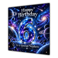 Nephew 6th Birthday Card Space Galaxy Planets Stars