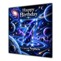 Nephew 7th Birthday Card Space Galaxy Planets Stars