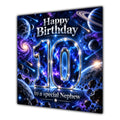 Nephew 10th Birthday Card Space Galaxy Planets Stars