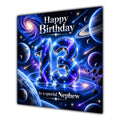 Nephew 13th Birthday Card Space Galaxy Planets Stars