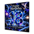 Nephew 18th Birthday Card Space Galaxy Planets Stars