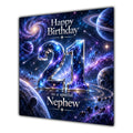 Nephew 21st Birthday Card Space Galaxy Planets Stars
