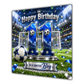 Boy 11th Birthday Card Blue Football Stadium