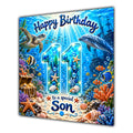 Son 11th Birthday Card Under the Sea Ocean Animals