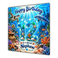 Nephew 12th Birthday Card Under the Sea Ocean Animals