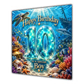 Boy 10th Birthday Card Under the Sea Ocean Animals