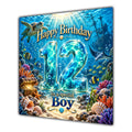 Boy 12th Birthday Card Under the Sea Ocean Animals