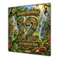 Son 12th Birthday Card Jungle Safari Animals Adventure