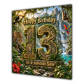 Son 13th Birthday Card Jungle Safari Animals Adventure