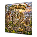 Son 12th Birthday Card Dinosaur Adventure Volcano