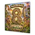 Nephew 8th Birthday Card Dinosaur Adventure Volcano