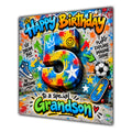 Grandson 5th Birthday Card Colourful Graffiti Street Art