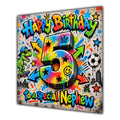 Nephew 5th Birthday Card Colourful Graffiti Street Art