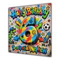 Nephew 6th Birthday Card Colourful Graffiti Street Art
