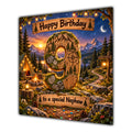 Nephew 9th Birthday Card Camping Mountains Adventure
