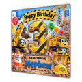 Nephew 3rd Birthday Card Construction Diggers