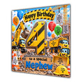 Nephew 4th Birthday Card Construction Diggers