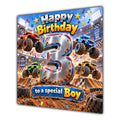 Boy 3rd Birthday Card Monster Trucks