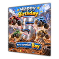 Boy 5th Birthday Card Monster Trucks