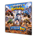 Boy 6th Birthday Card Monster Trucks