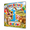 Nephew 1st Birthday Card Farm Animals Barn