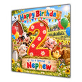 Nephew 2nd Birthday Card Farm Animals Barn