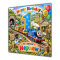 Nephew 1st Birthday Card Colourful Steam Train