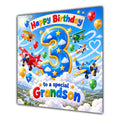 Grandson 3rd Birthday Card Aeroplanes Blue Sky