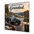 Grandad Birthday Card Classic Cars Countryside