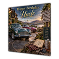 Uncle Birthday Card Classic Cars Countryside