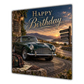 Birthday Card Classic Cars Countryside