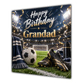 Grandad Birthday Card Football Stadium Boots Ball
