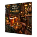Grandad Birthday Card Beer Pints Traditional Pub