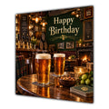 Birthday Card Beer Pints Traditional Pub